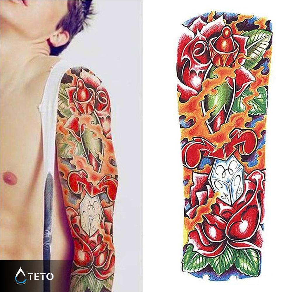 Rosa tradizionale - TETO Tatuaggi Temporanei