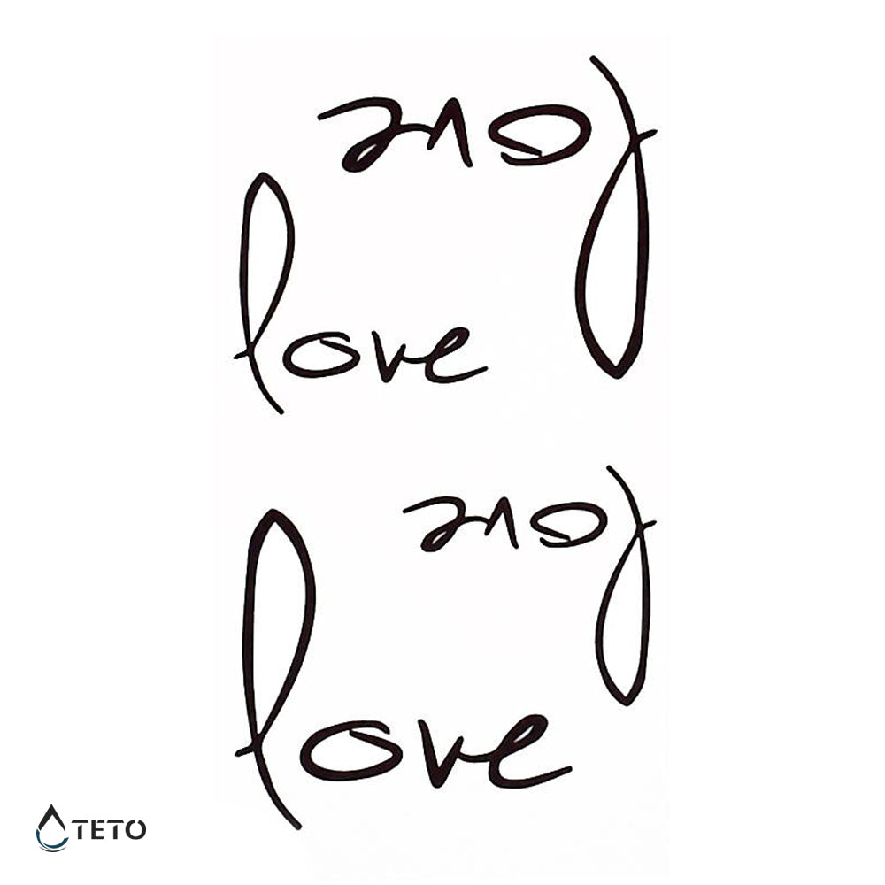 Amore – Love – Tipo A - TETO Tatuaggi Temporanei