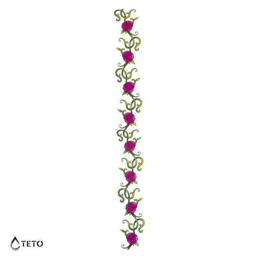 Catena di fiori – Tipo B - TETO Tatuaggi Temporanei