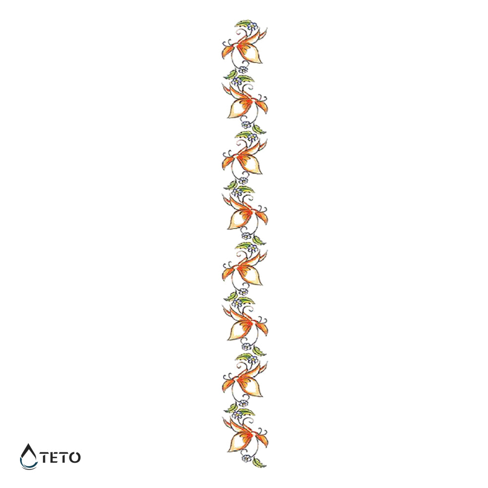 Catena di fiori – Tipo E - TETO Tatuaggi Temporanei