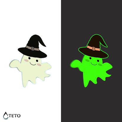 Fantasma sorridente - Brilla nel buio - TETO Tatuaggi Temporanei