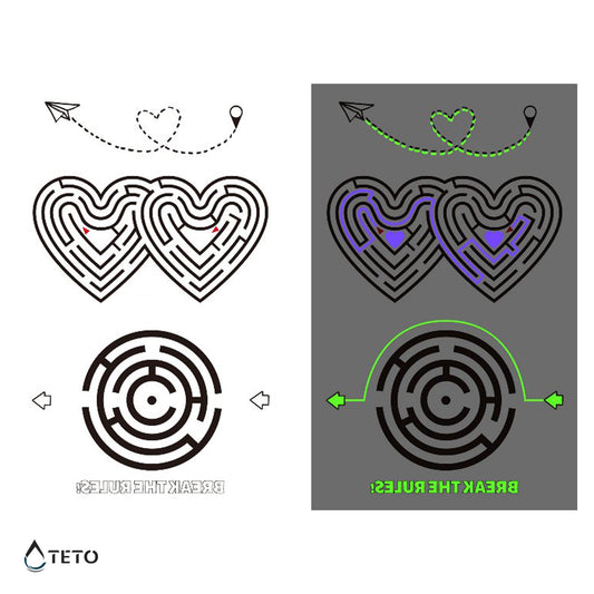 Labirinto dell'amore - set - Brilla nel buio