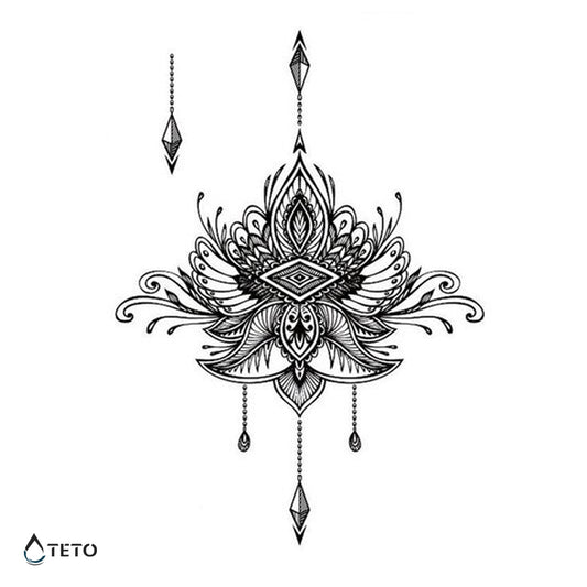 Mandala di piume e diamanti