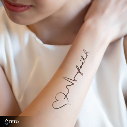 Amore, fede e vita – Semipermanente - TETO Tatuaggi Temporanei