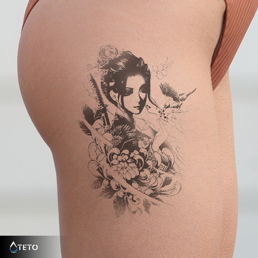 Donna determinata – Semipermanente - TETO Tatuaggi Temporanei