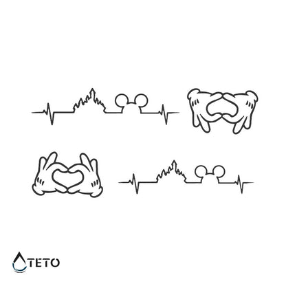 Amante di Disney – Semipermanente - TETO Tatuaggi Temporanei