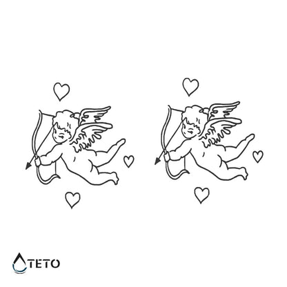 Cupido - set – Semipermanente - TETO Tatuaggi Temporanei