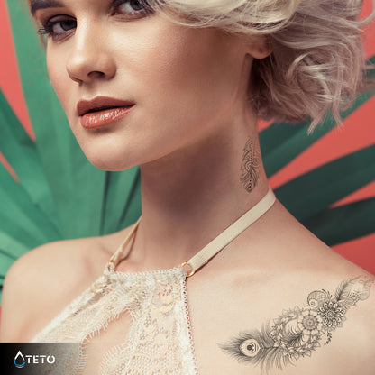 Piume di pavone - set – Semipermanente