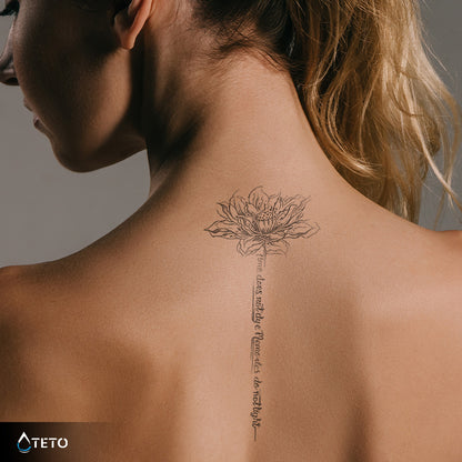 Il tempo non colora, i ricordi non brillano – Semipermanente - TETO Tatuaggi Temporanei