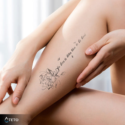 Amare è meglio che essere amati – Semipermanente - TETO Tatuaggi Temporanei
