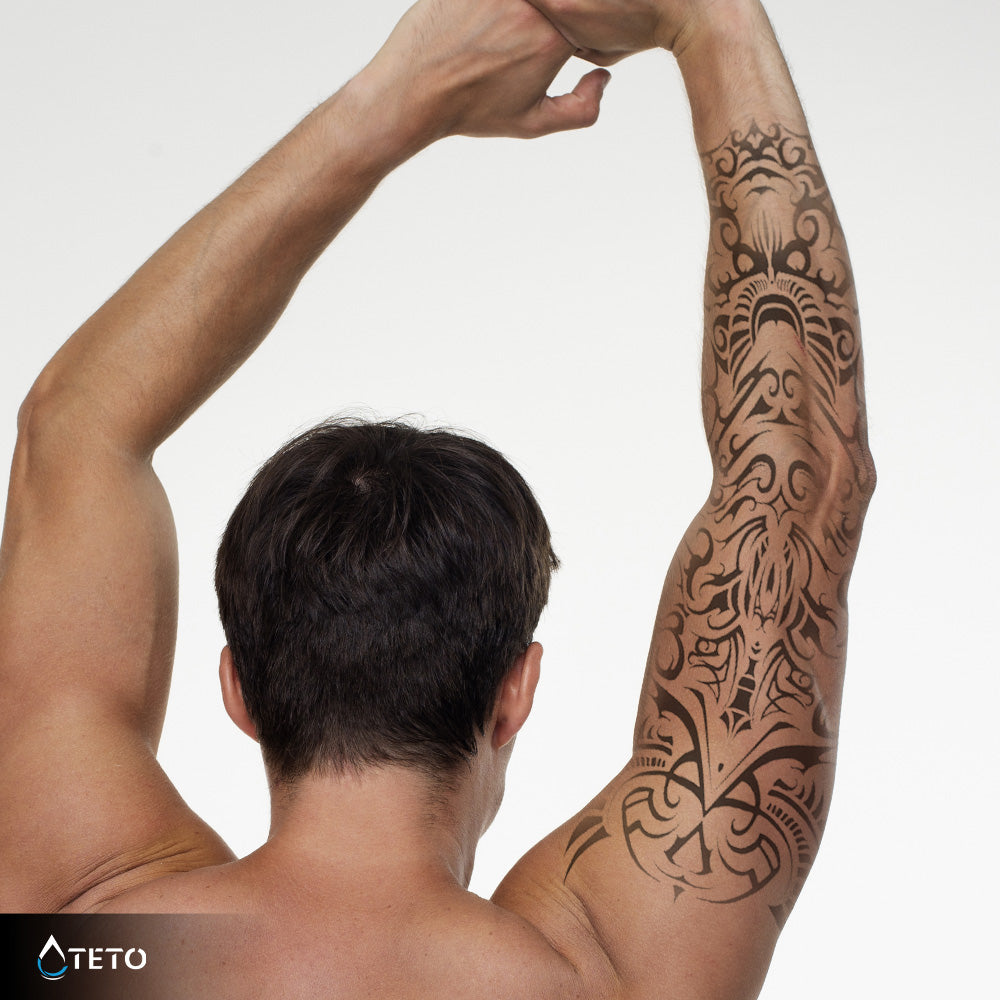 Braccio astratto – Semipermanente - TETO Tatuaggi Temporanei