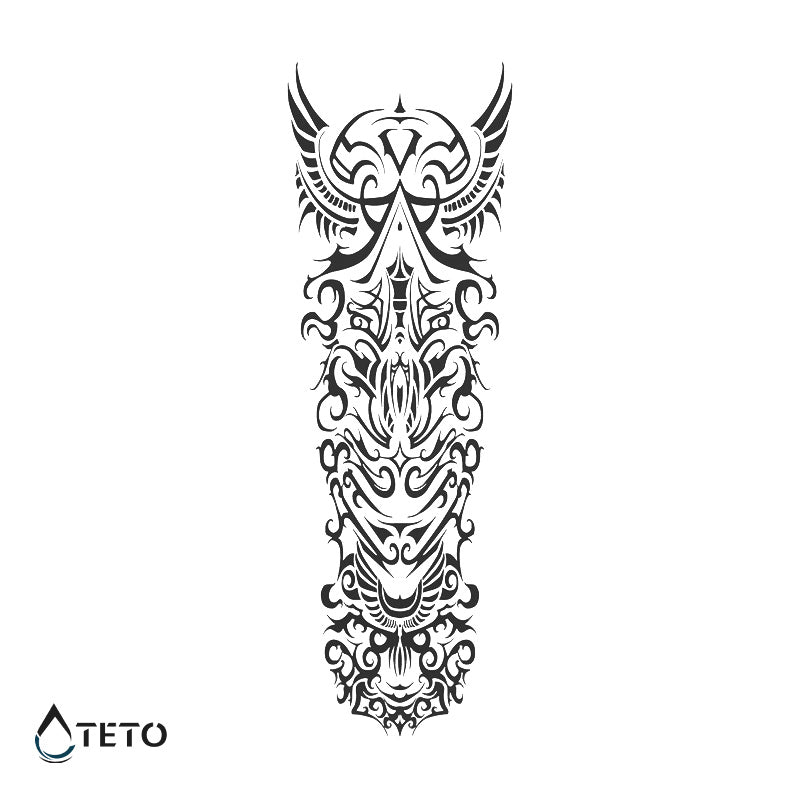 Braccio astratto – Semipermanente - TETO Tatuaggi Temporanei