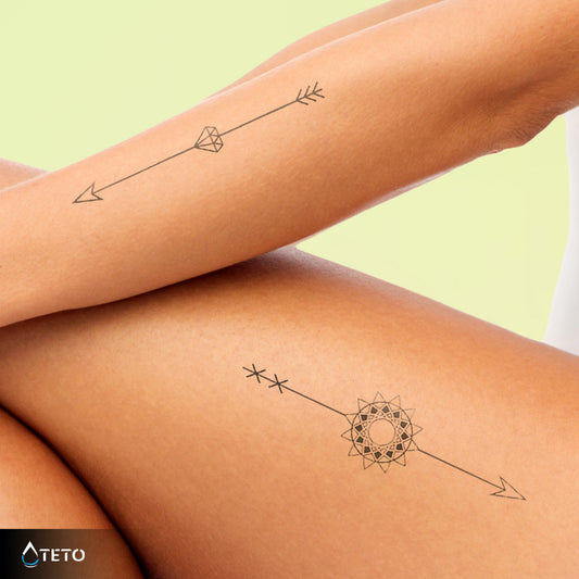 Freccie - set – Semipermanente - TETO Tatuaggi Temporanei