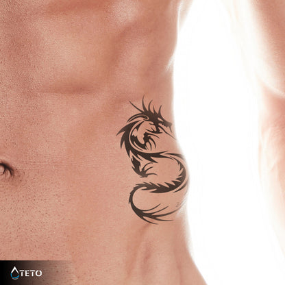 Drago minimalista – Semipermanente - TETO Tatuaggi Temporanei