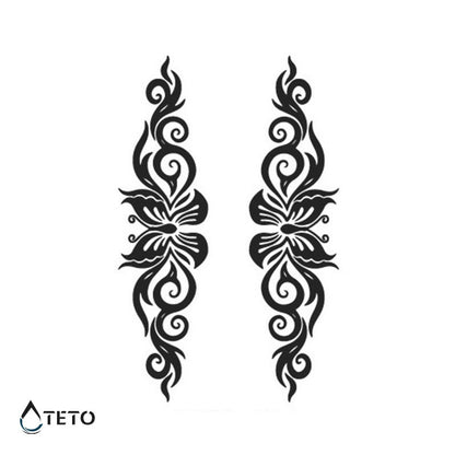 Farfalla tribale - set – Semipermanente - TETO Tatuaggi Temporanei