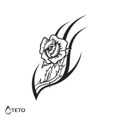 Rosa spinoso – Semipermanente - TETO Tatuaggi Temporanei