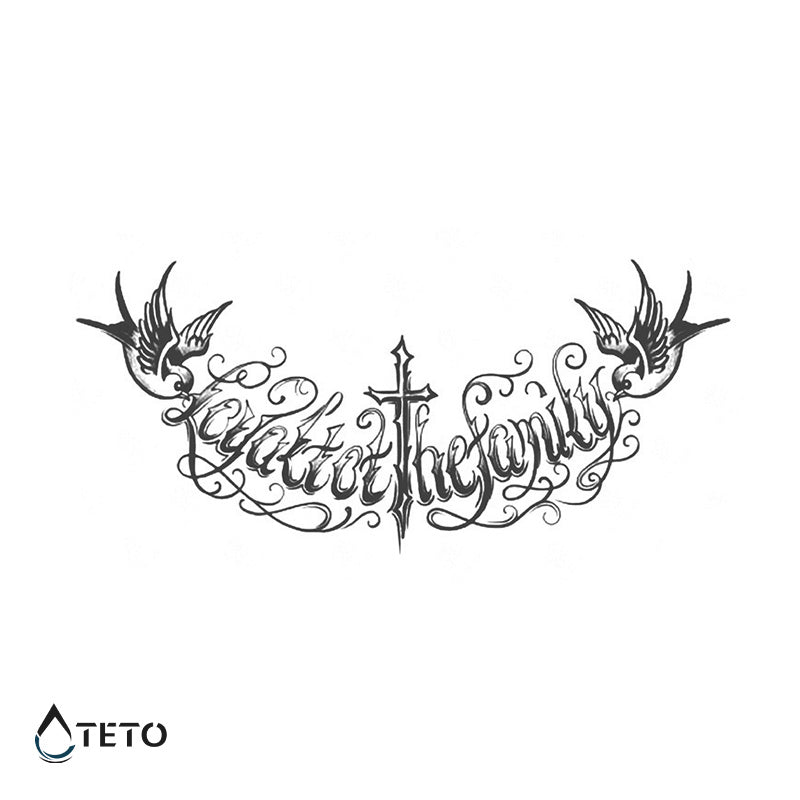 Fedele alla famiglia – Semipermanente - TETO Tatuaggi Temporanei