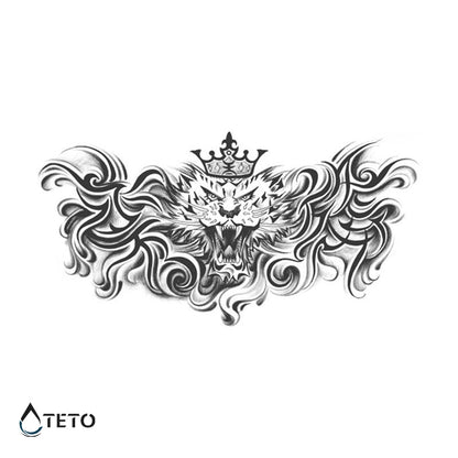 Il re della giungla – Semipermanente - TETO Tatuaggi Temporanei