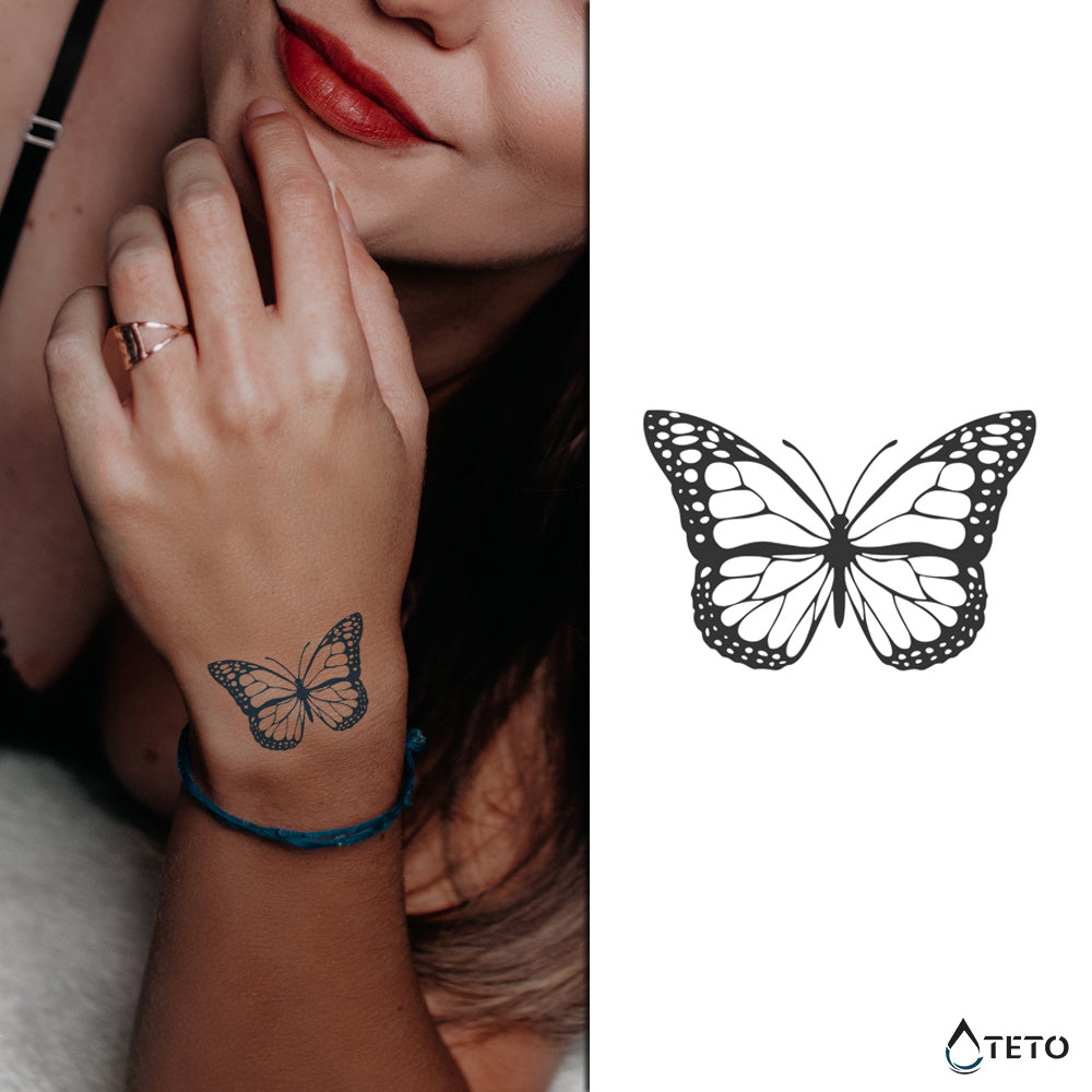 Farfalla classica – Semipermanente - TETO Tatuaggi Temporanei