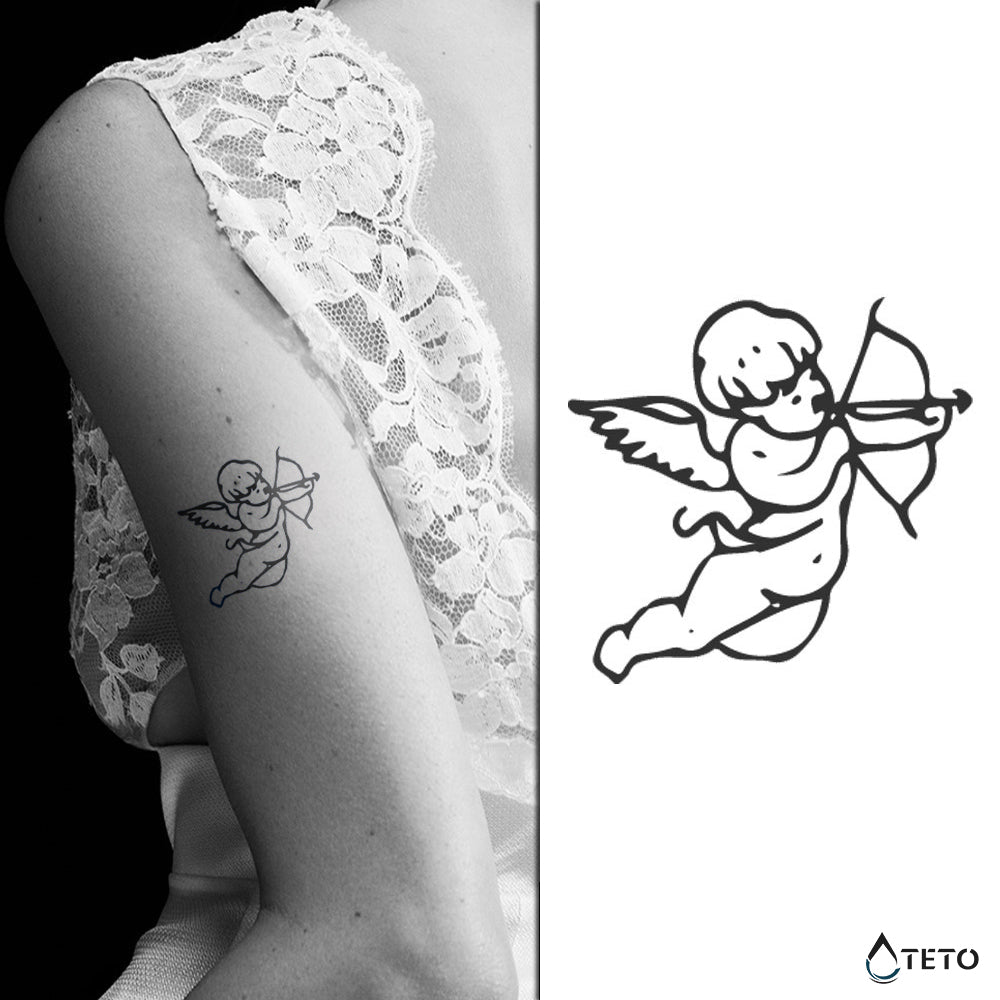 Cupido dell'amore – Semipermanente - TETO Tatuaggi Temporanei