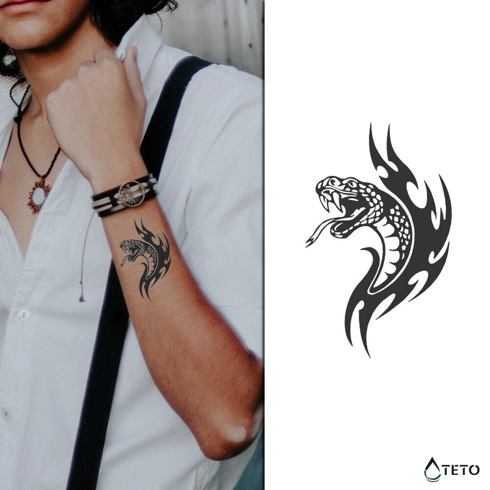 Serpente tribale – Semipermanente