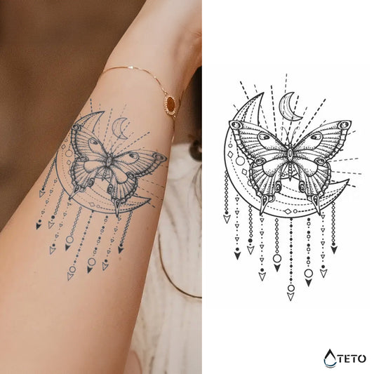 Farfalla mistica – Semipermanente - TETO Tatuaggi Temporanei