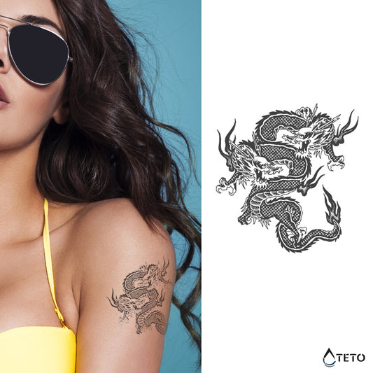 Drago in miniatura – Semipermanente - TETO Tatuaggi Temporanei