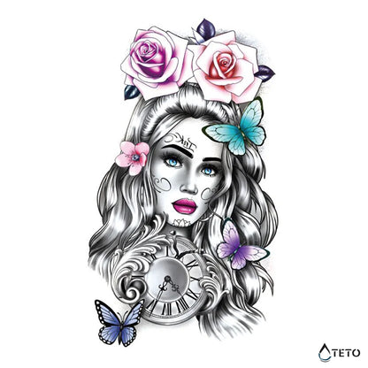 La donna del tempo - TETO Tatuaggi Temporanei