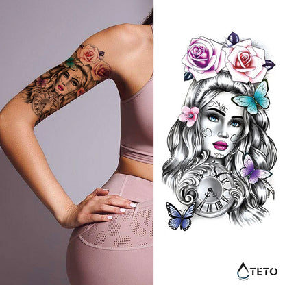La donna del tempo - TETO Tatuaggi Temporanei
