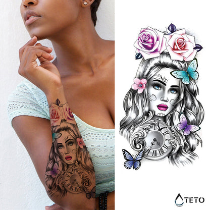 La donna del tempo - TETO Tatuaggi Temporanei