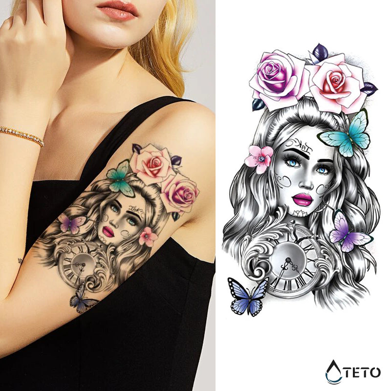 La donna del tempo - TETO Tatuaggi Temporanei