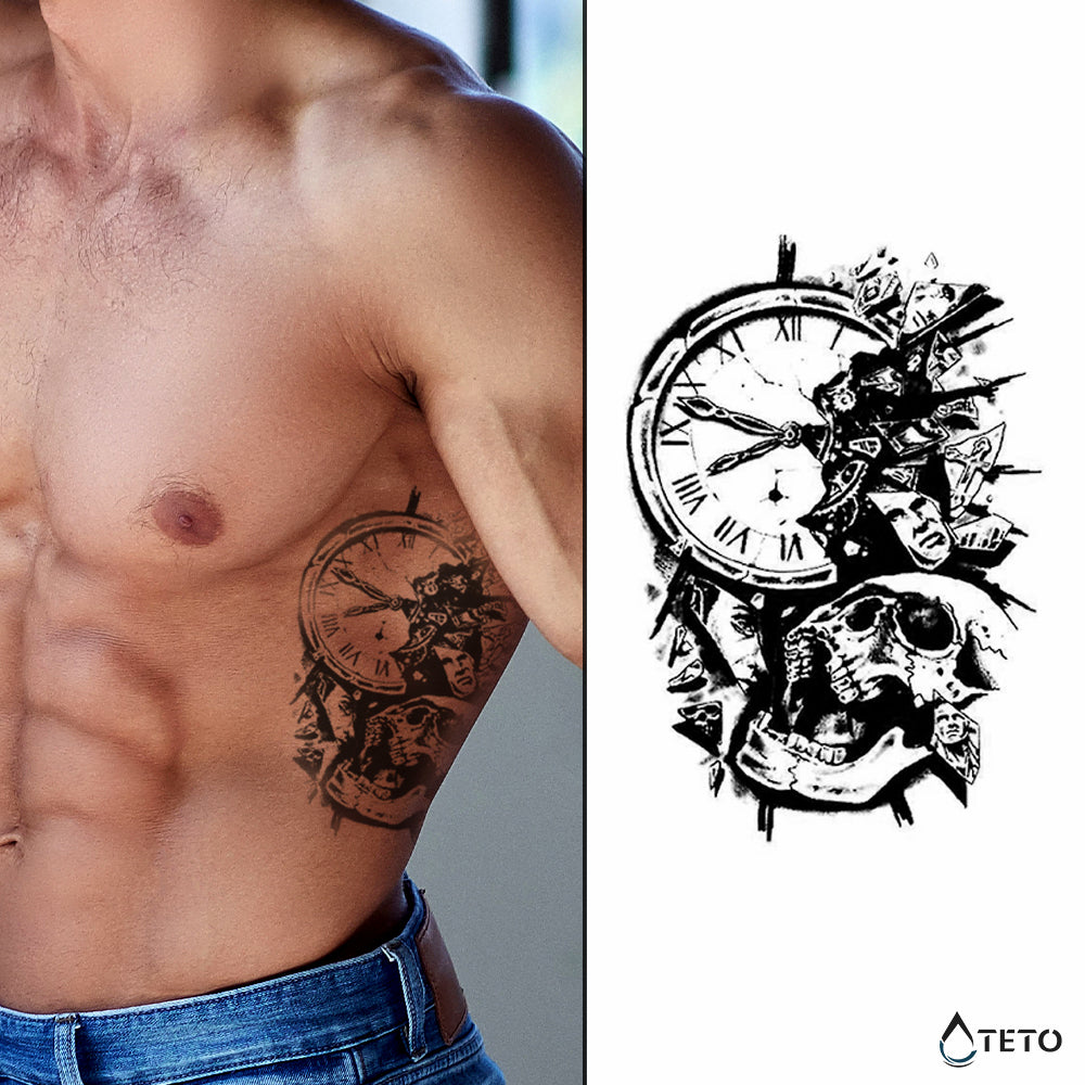 Non puoi fermare il tempo – Semipermanente - TETO Tatuaggi Temporanei