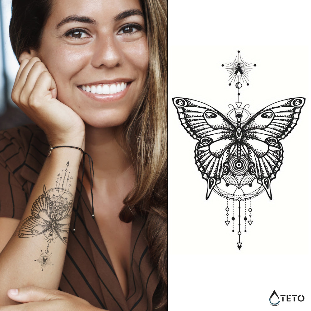 Farfalla magica – Semipermanente - TETO Tatuaggi Temporanei