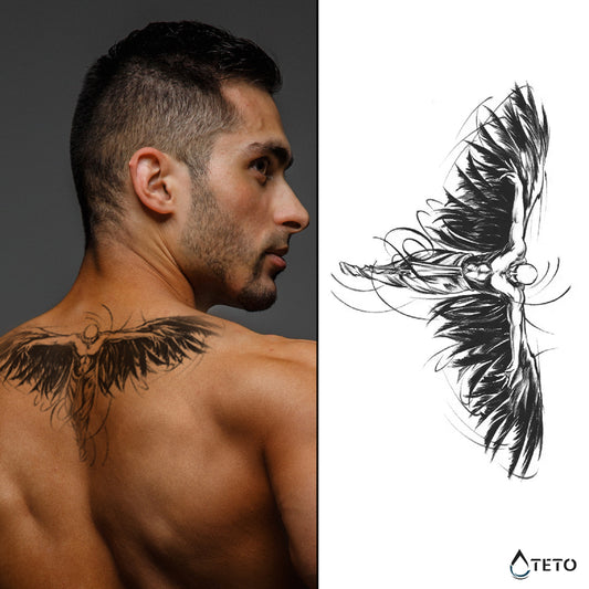 Angelo caduto – Semipermanente - TETO Tatuaggi Temporanei