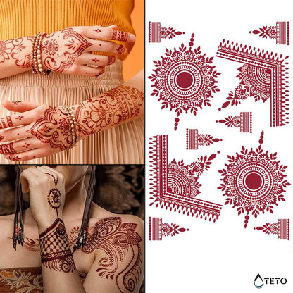 Henna tipo A - TETO Tatuaggi Temporanei