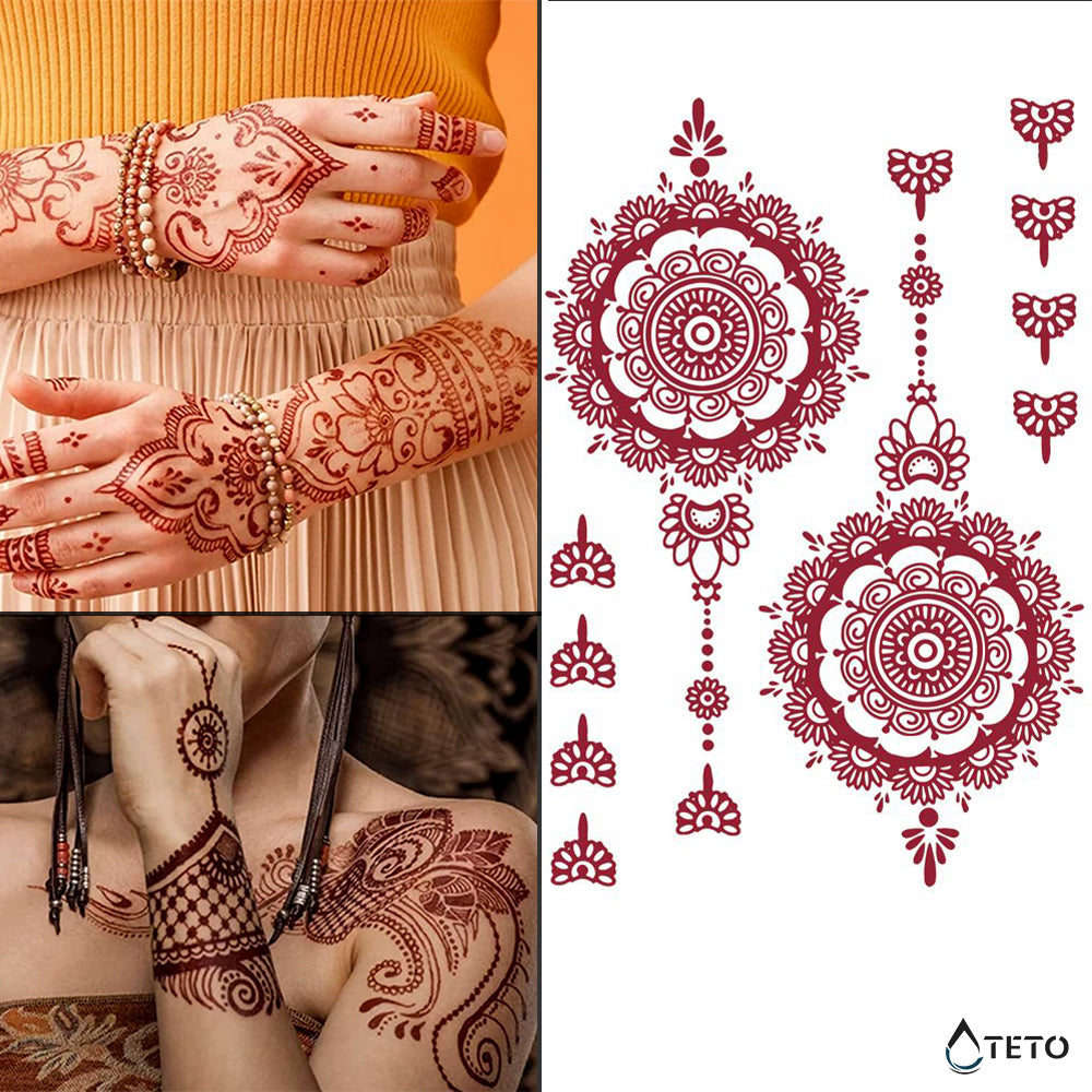 Henna tipo C - TETO Tatuaggi Temporanei