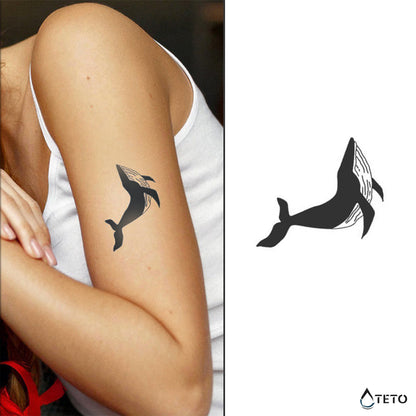 Balena – Semipermanente – Tipo A - TETO Tatuaggi Temporanei