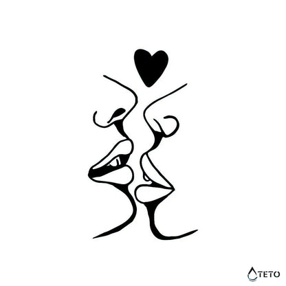 Baci appassionati – Semipermanente - TETO Tatuaggi Temporanei