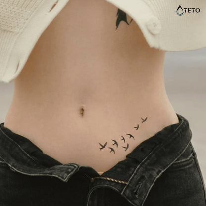 Il tempo vola – Semipermanente - TETO Tatuaggi Temporanei