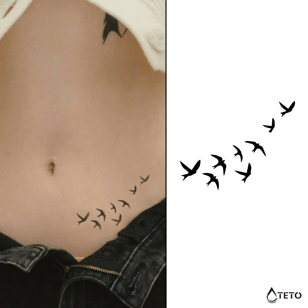Il tempo vola – Semipermanente - TETO Tatuaggi Temporanei