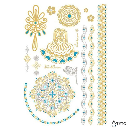 Bracciale e motivi – set – Tipo K - TETO Tatuaggi Temporanei