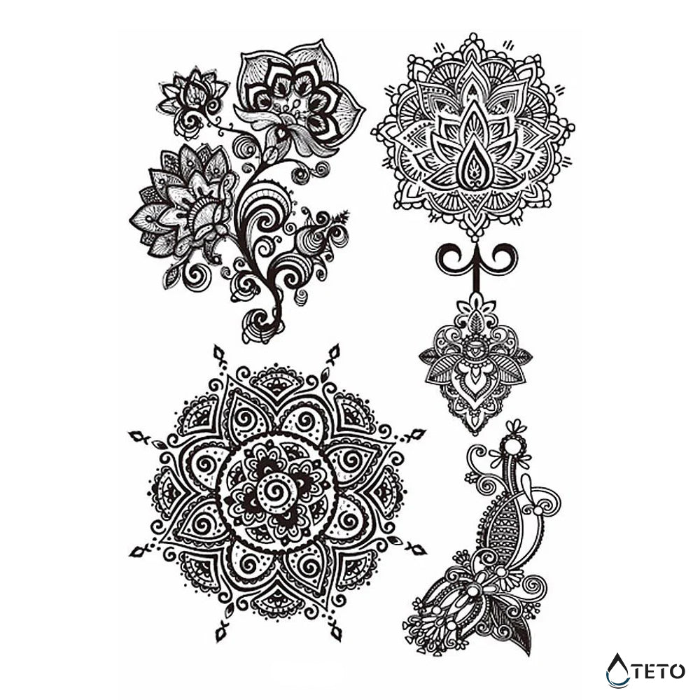 Mandalas e fiori in miniatura - set