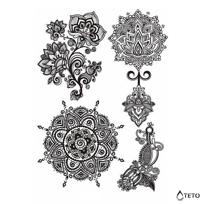 Mandalas e fiori in miniatura - set