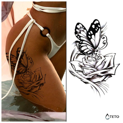 Donna affascinante – set di 3 tatuaggi