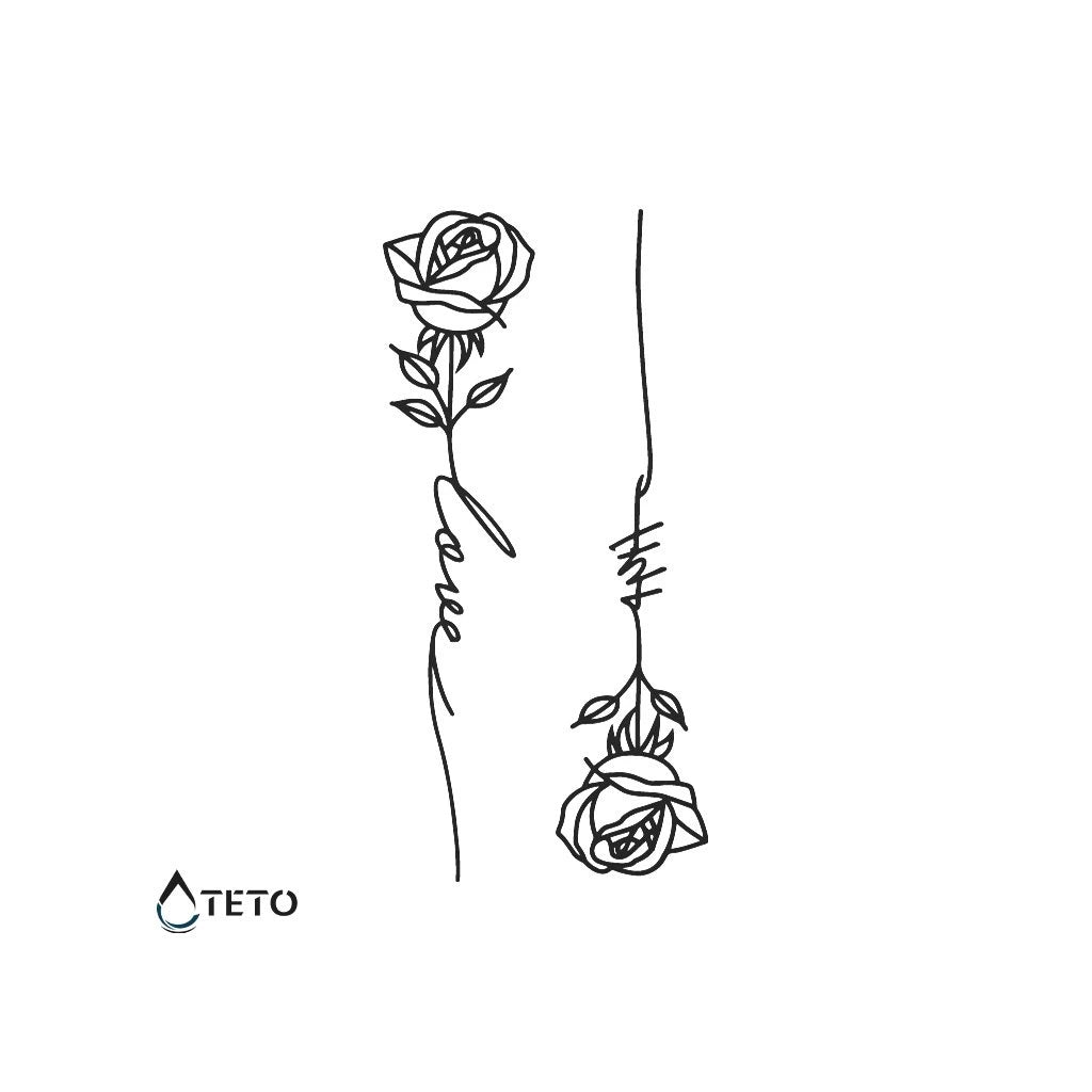 Donna affascinante – set di 3 tatuaggi