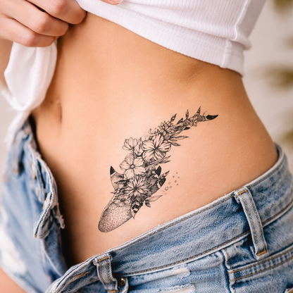 Squalo con fiore - set – Semipermanente